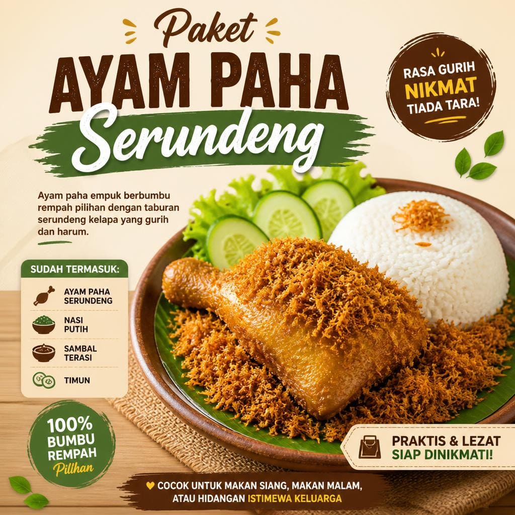 Paket Ayam Paha Serundeng